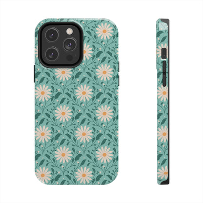 Daisy Daydream Tough Phone Case with hand - drawn artwork - Flourish Moon Studio