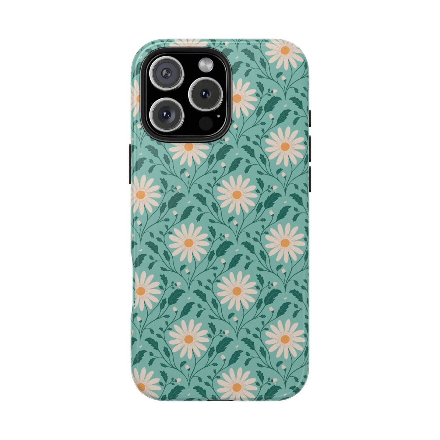 Daisy Daydream Tough Phone Case with hand - drawn artwork - Flourish Moon Studio