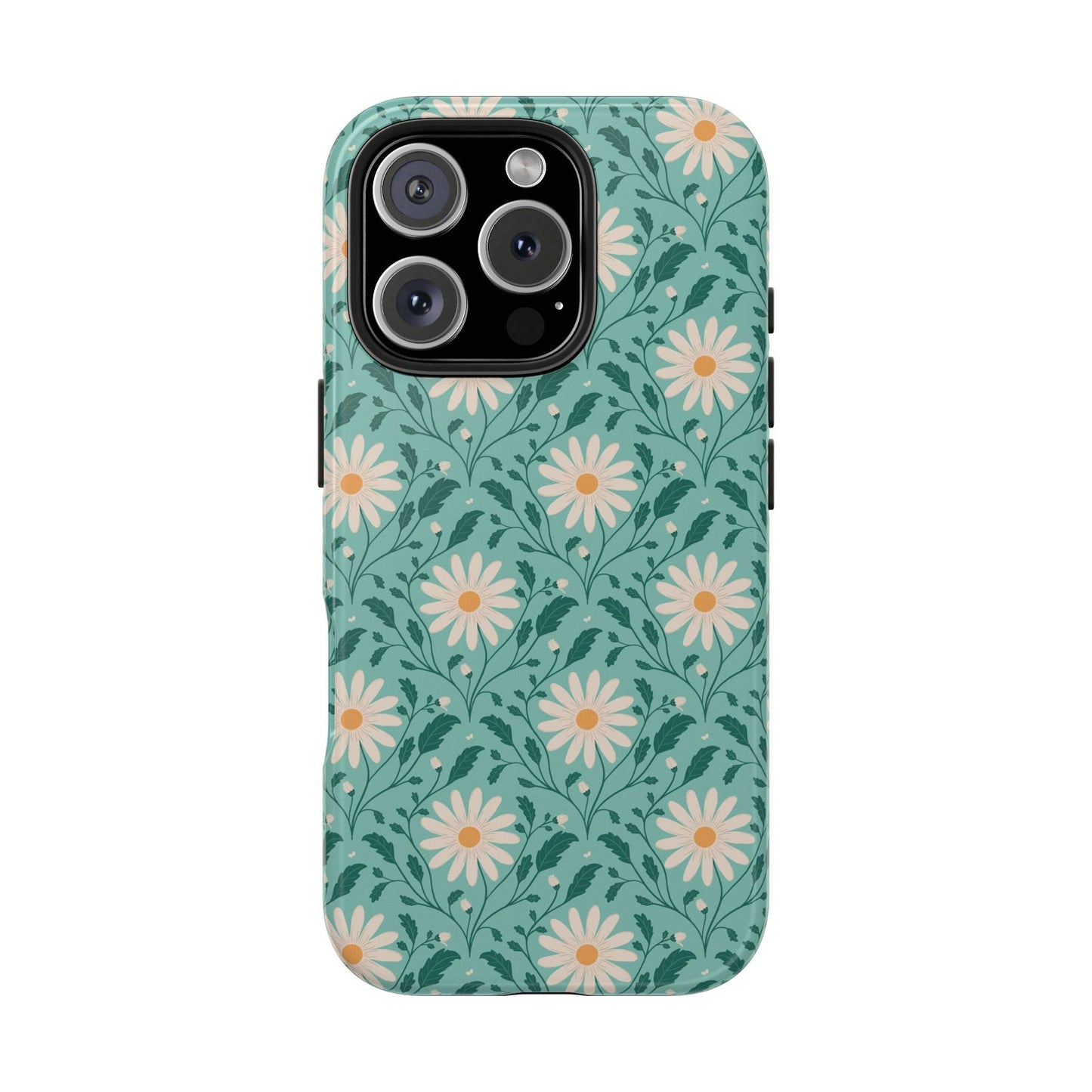 Daisy Daydream Tough Phone Case with hand - drawn artwork - Flourish Moon Studio