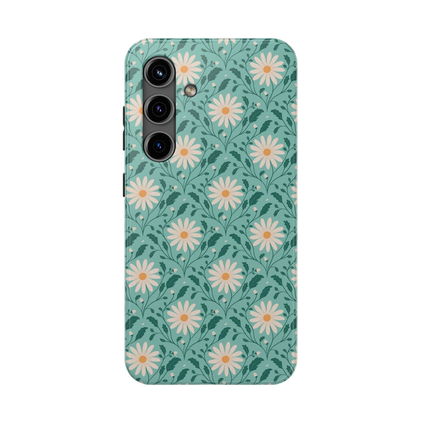 Daisy Daydream Tough Phone Case with hand - drawn artwork - Flourish Moon Studio