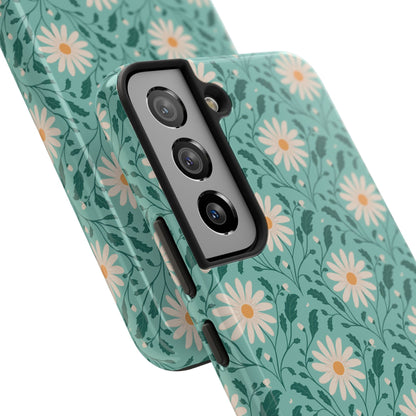 Daisy Daydream Tough Phone Case with hand - drawn artwork - Flourish Moon Studio