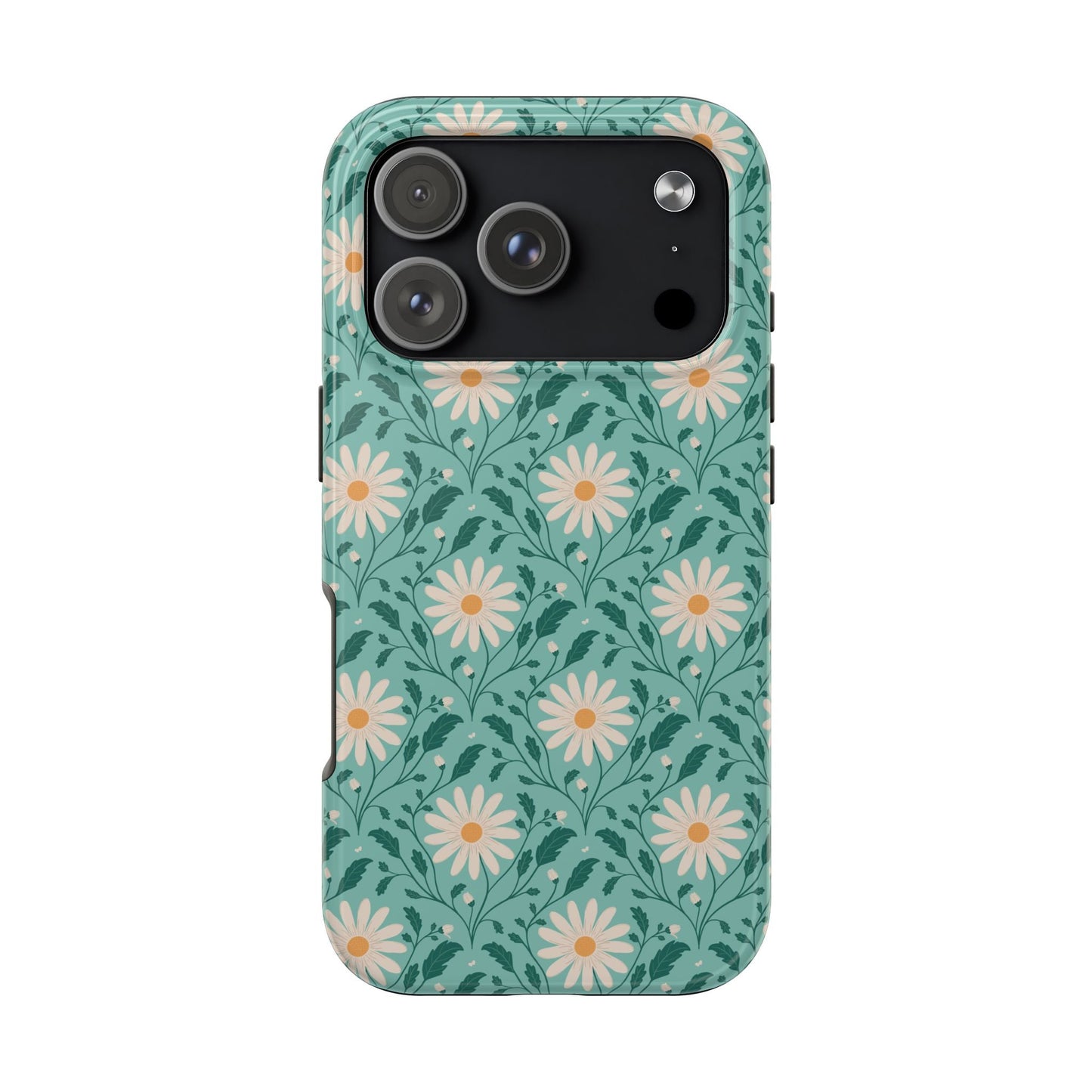 Daisy Daydream Tough Phone Case with hand - drawn artwork - Flourish Moon Studio