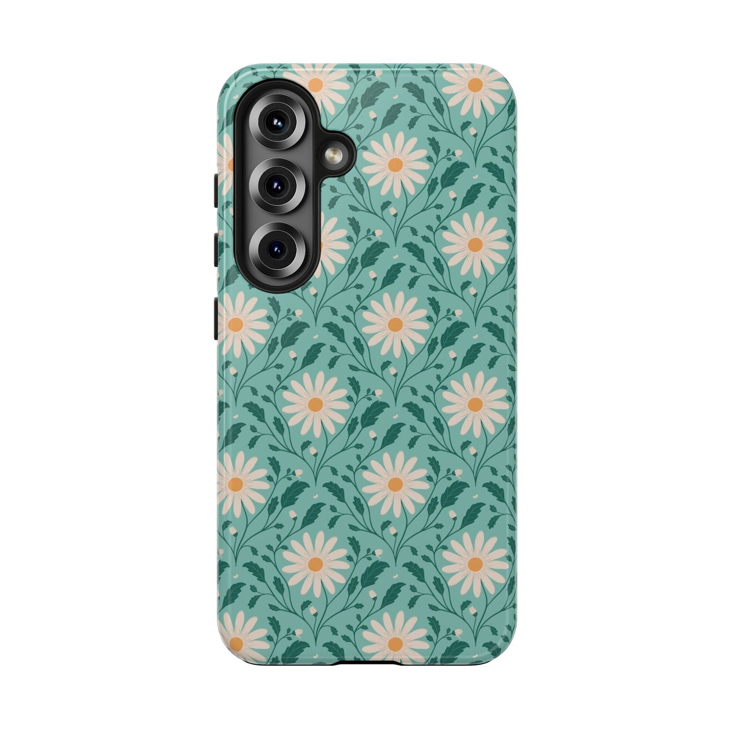Daisy Daydream Tough Phone Case with hand - drawn artwork - Flourish Moon Studio