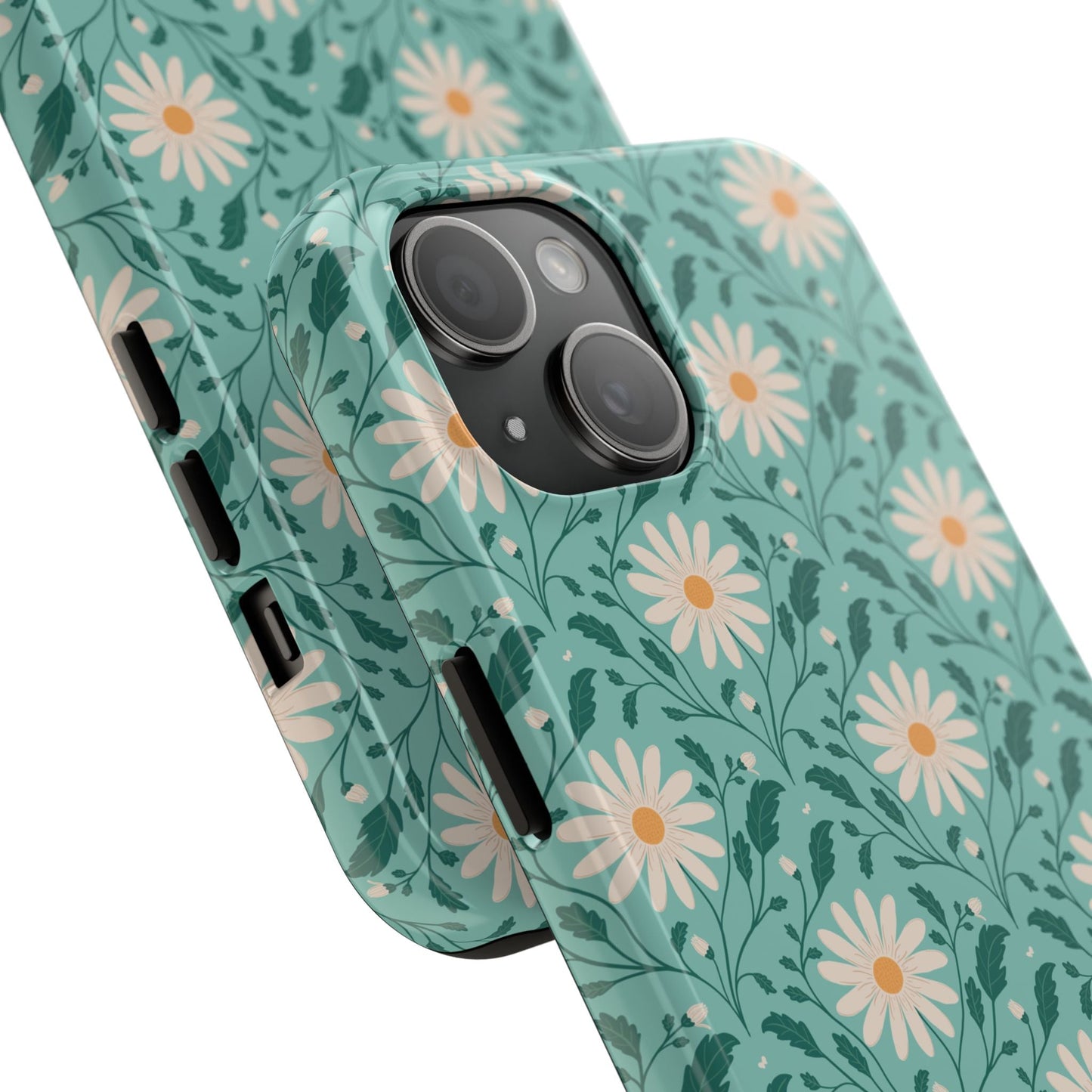 Daisy Daydream Tough Phone Case with hand - drawn artwork - Flourish Moon Studio