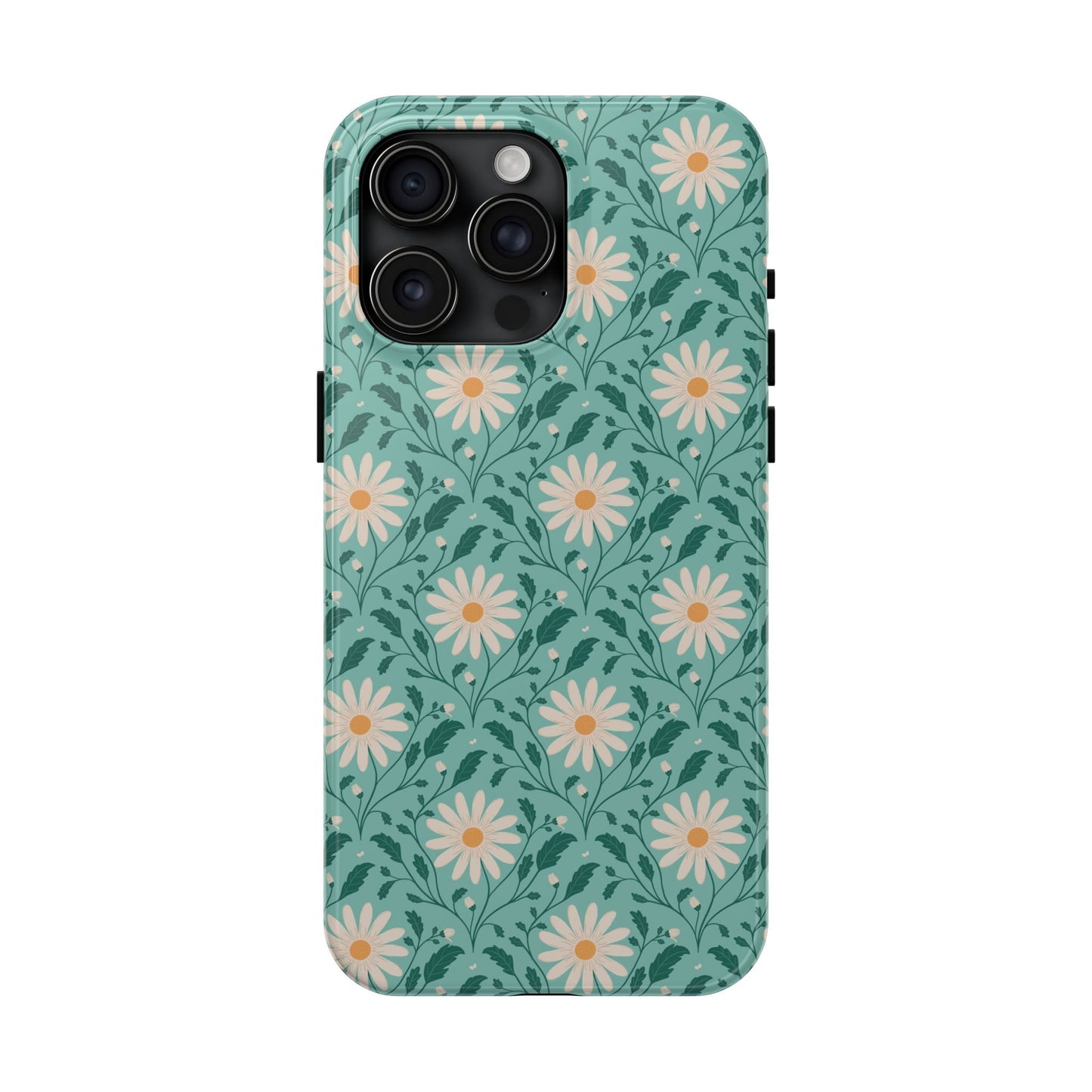Daisy Daydream Tough Phone Case with hand - drawn artwork - Flourish Moon Studio