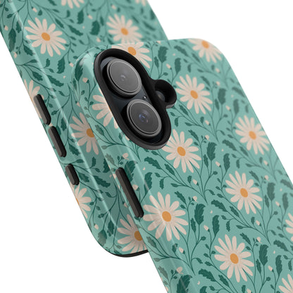 Daisy Daydream Tough Phone Case with hand - drawn artwork - Flourish Moon Studio