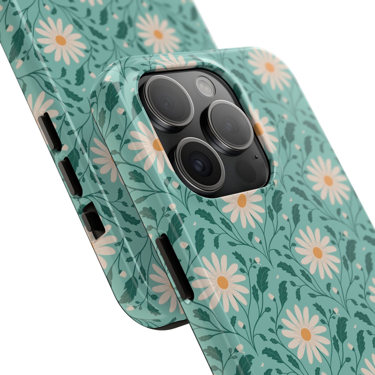 Daisy Daydream Tough Phone Case with hand - drawn artwork - Flourish Moon Studio