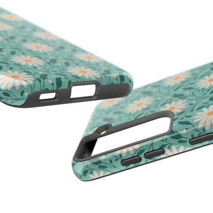 Daisy Daydream Tough Phone Case with hand - drawn artwork - Flourish Moon Studio