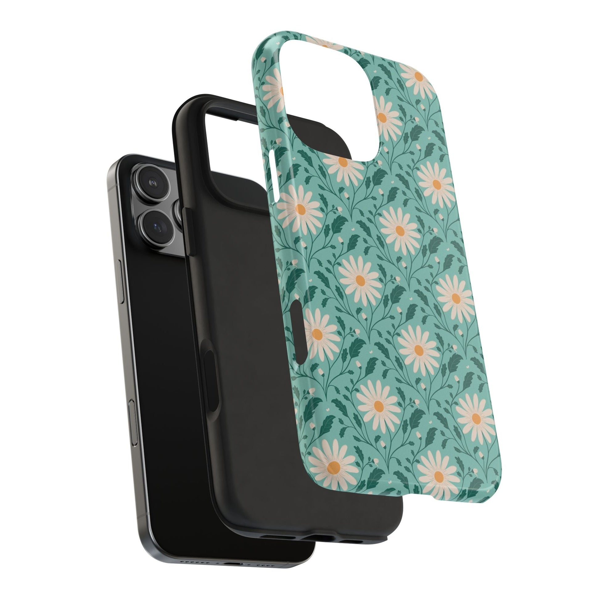 Daisy Daydream Tough Phone Case with hand - drawn artwork - Flourish Moon Studio