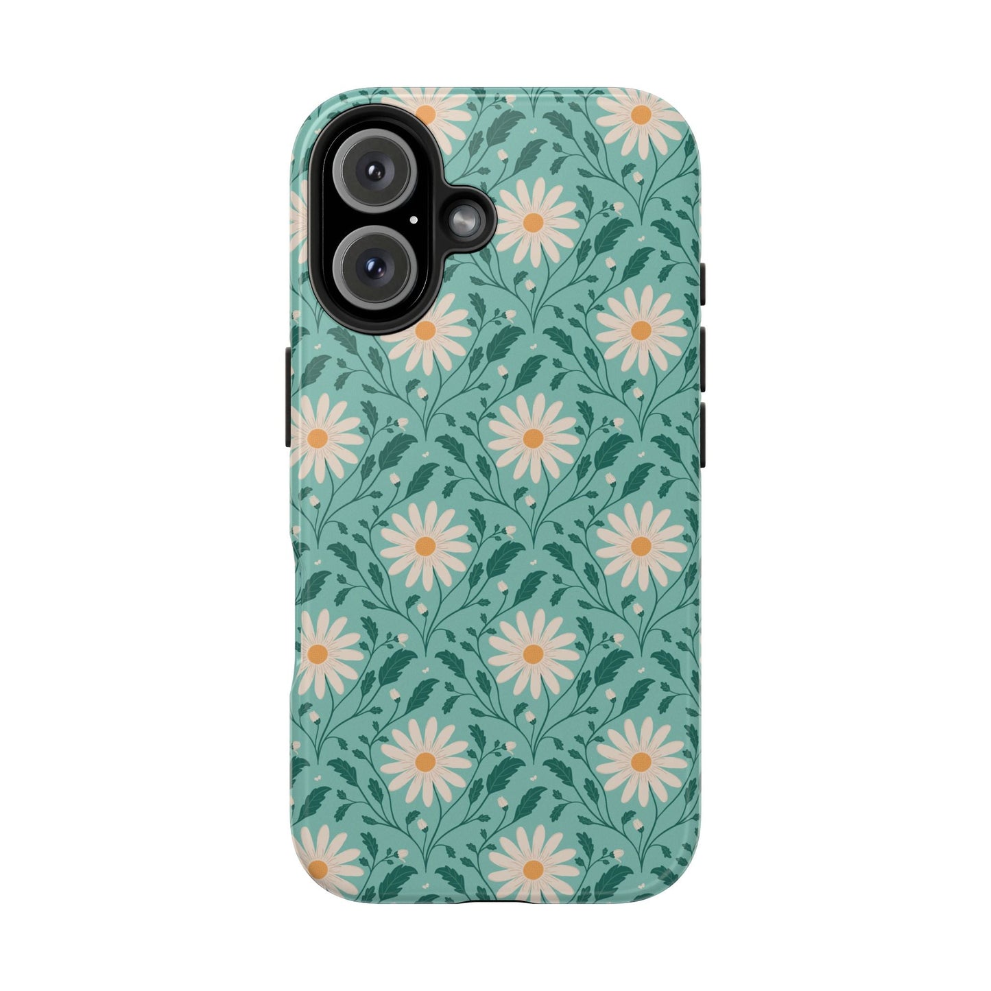 Daisy Daydream Tough Phone Case with hand - drawn artwork - Flourish Moon Studio