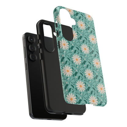 Daisy Daydream Tough Phone Case with hand - drawn artwork - Flourish Moon Studio