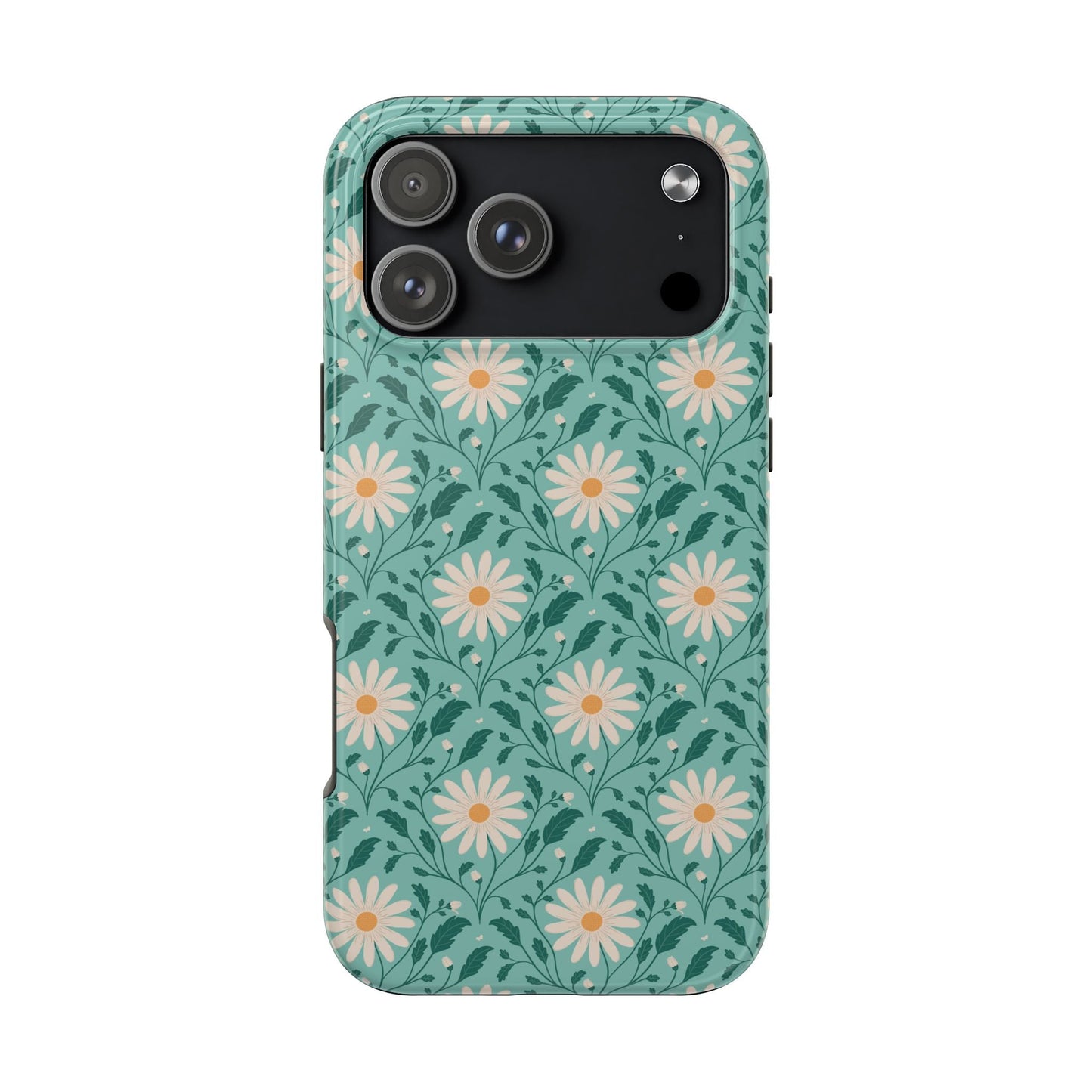 Daisy Daydream Tough Phone Case with hand - drawn artwork - Flourish Moon Studio