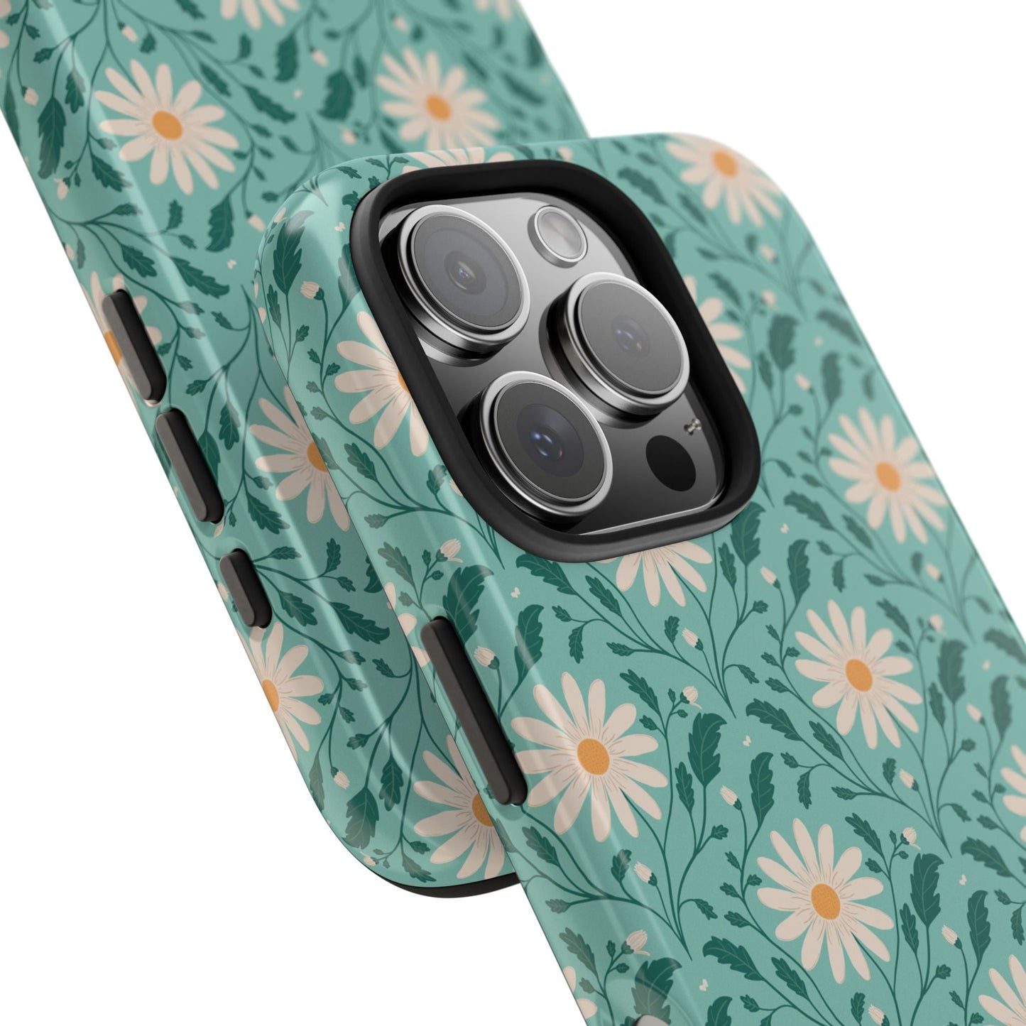 Daisy Daydream Tough Phone Case with hand - drawn artwork - Flourish Moon Studio