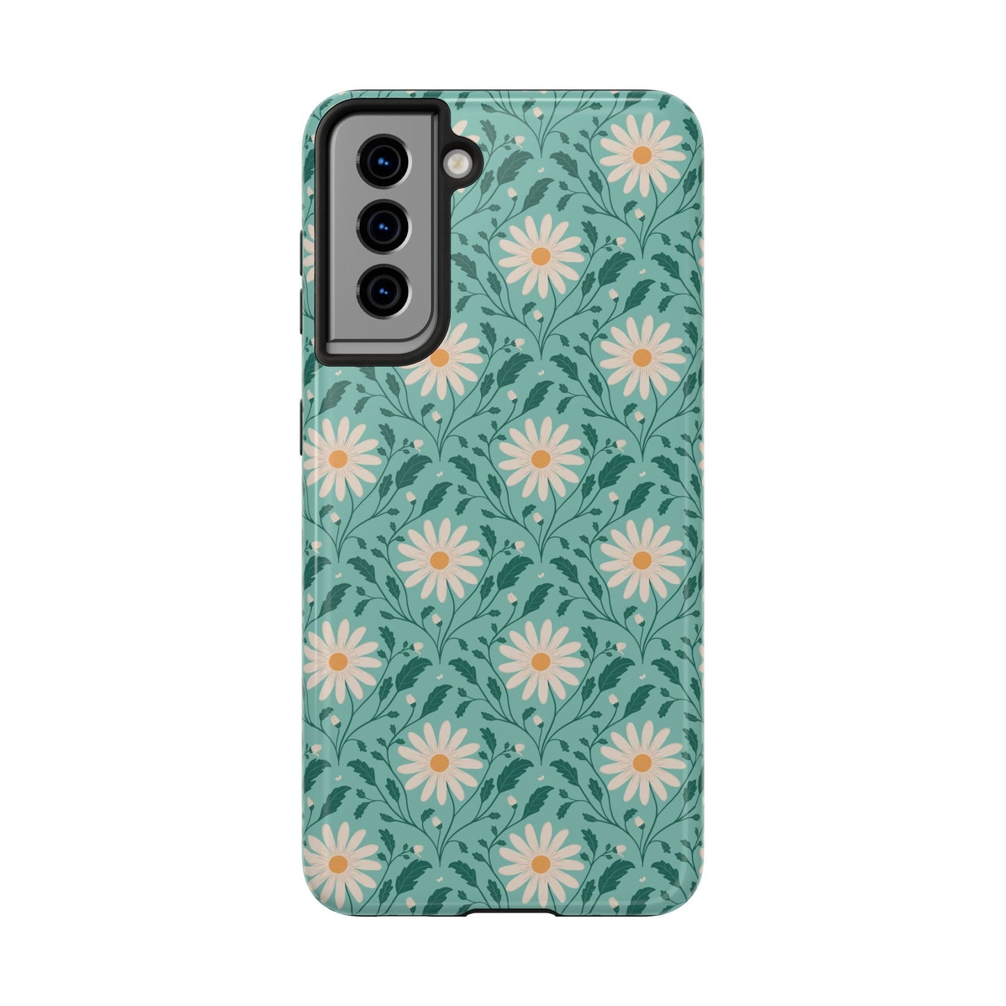 Daisy Daydream Tough Phone Case with hand - drawn artwork - Flourish Moon Studio