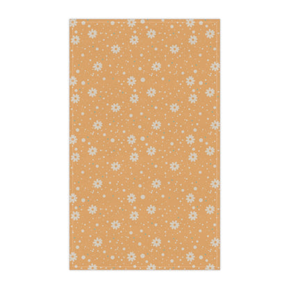 Daisy Dot Sun Tea Towel with hand - drawn artwork - Flourish Moon Studio