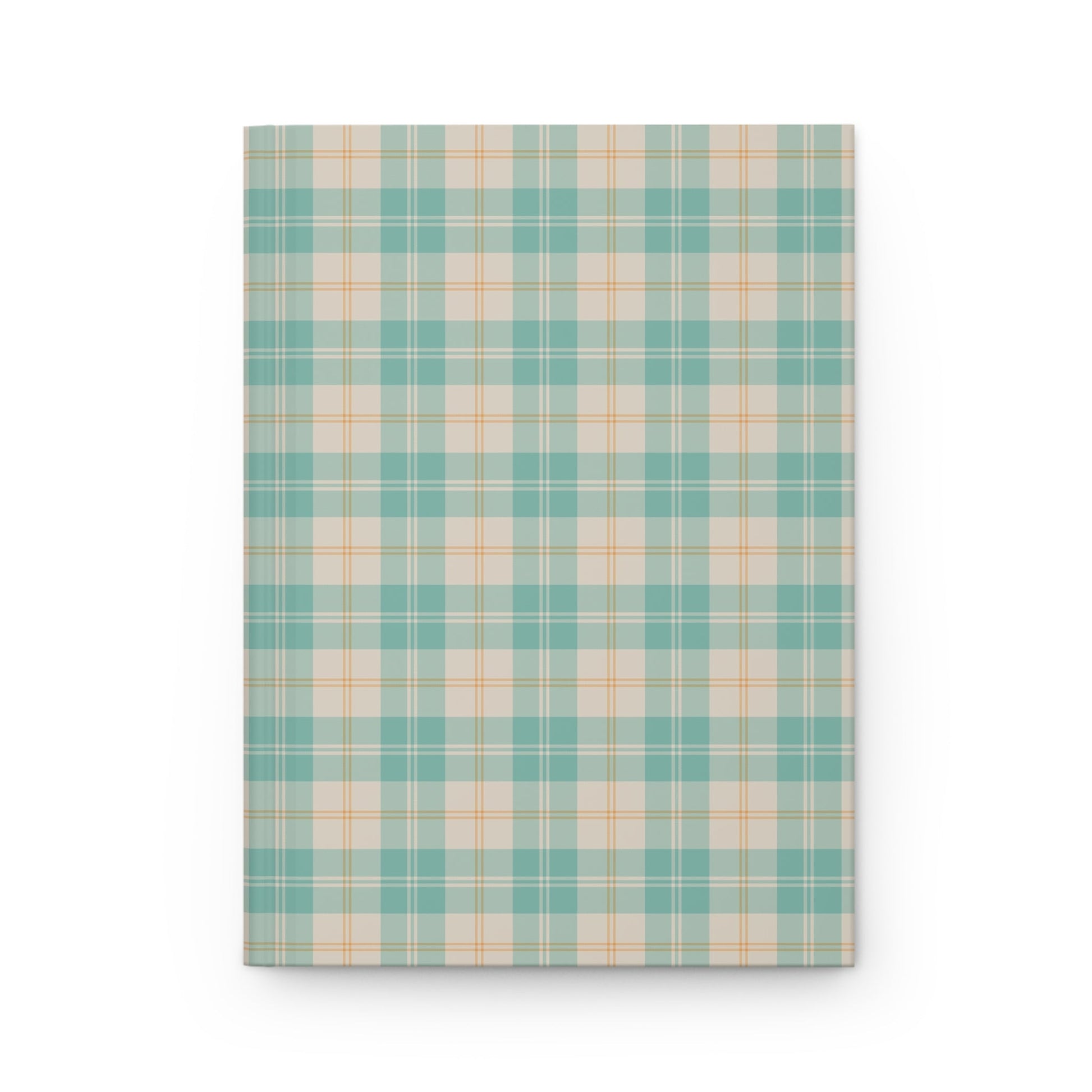 Daisy Tartan Matching Hardcover Journal with hand - drawn artwork - Flourish Moon Studio