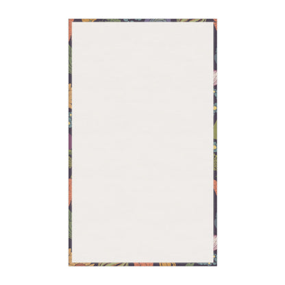 Farmers Market Bloom & Harvest Tea Towel Midnight with hand drawn artwork - Flourish Moon Studio