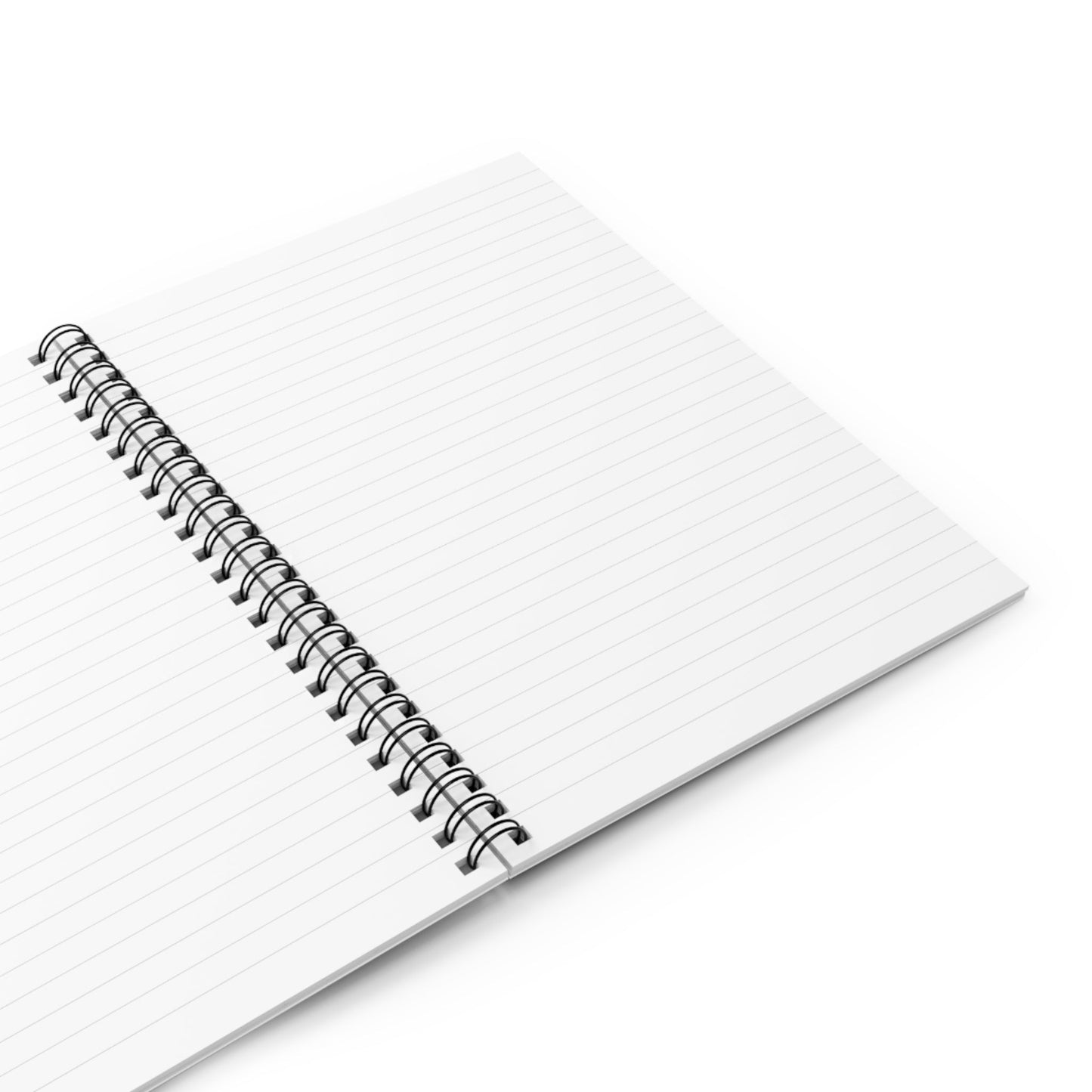 Floral Serenade Spiral Notebook with hand - drawn artwork - Flourish Moon Studio