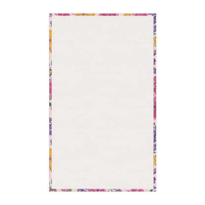 Garden Gala Day Tea Towel with hand - drawn artwork - Flourish Moon Studio