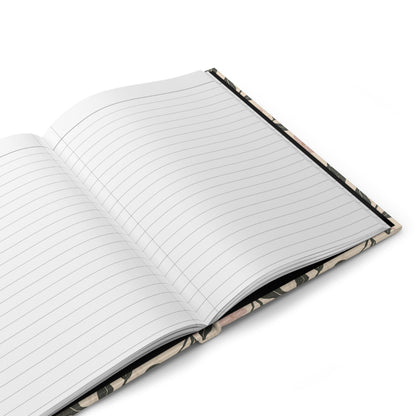 Garden Lane Hardcover Journal with hand - drawn artwork - Flourish Moon Studio