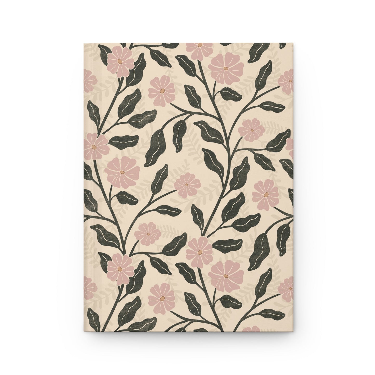 Garden Lane Hardcover Journal with hand - drawn artwork - Flourish Moon Studio
