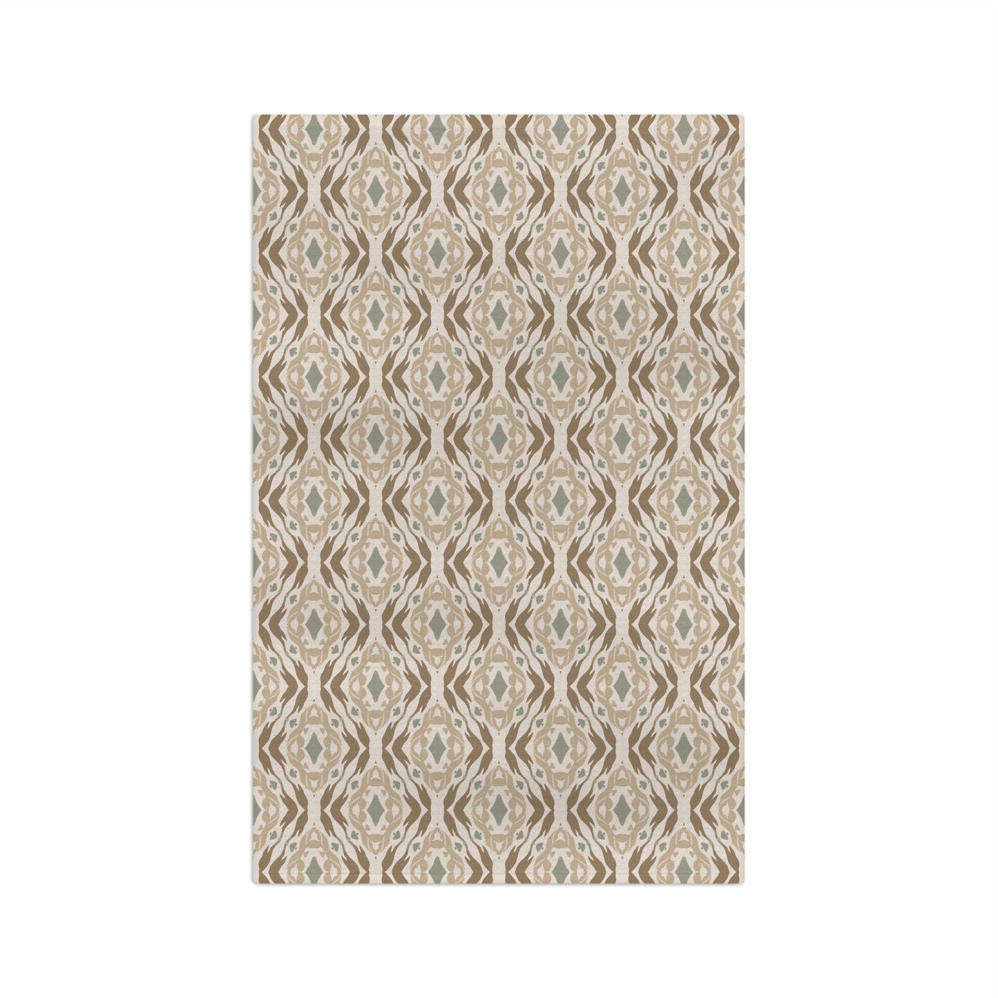 Garden Weave Microfiber Waffle Kitchen Towel with hand - drawn artwork - Flourish Moon Studio
