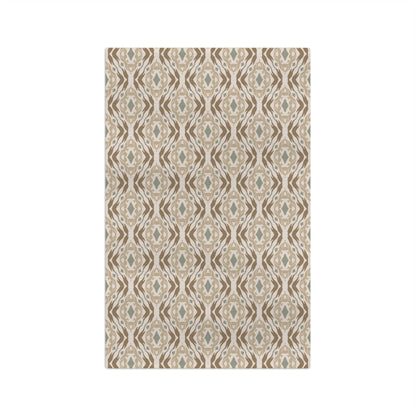 Garden Weave Microfiber Waffle Kitchen Towel with hand - drawn artwork - Flourish Moon Studio