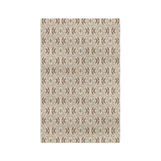 Garden Weave Microfiber Waffle Kitchen Towel with hand - drawn artwork - Flourish Moon Studio
