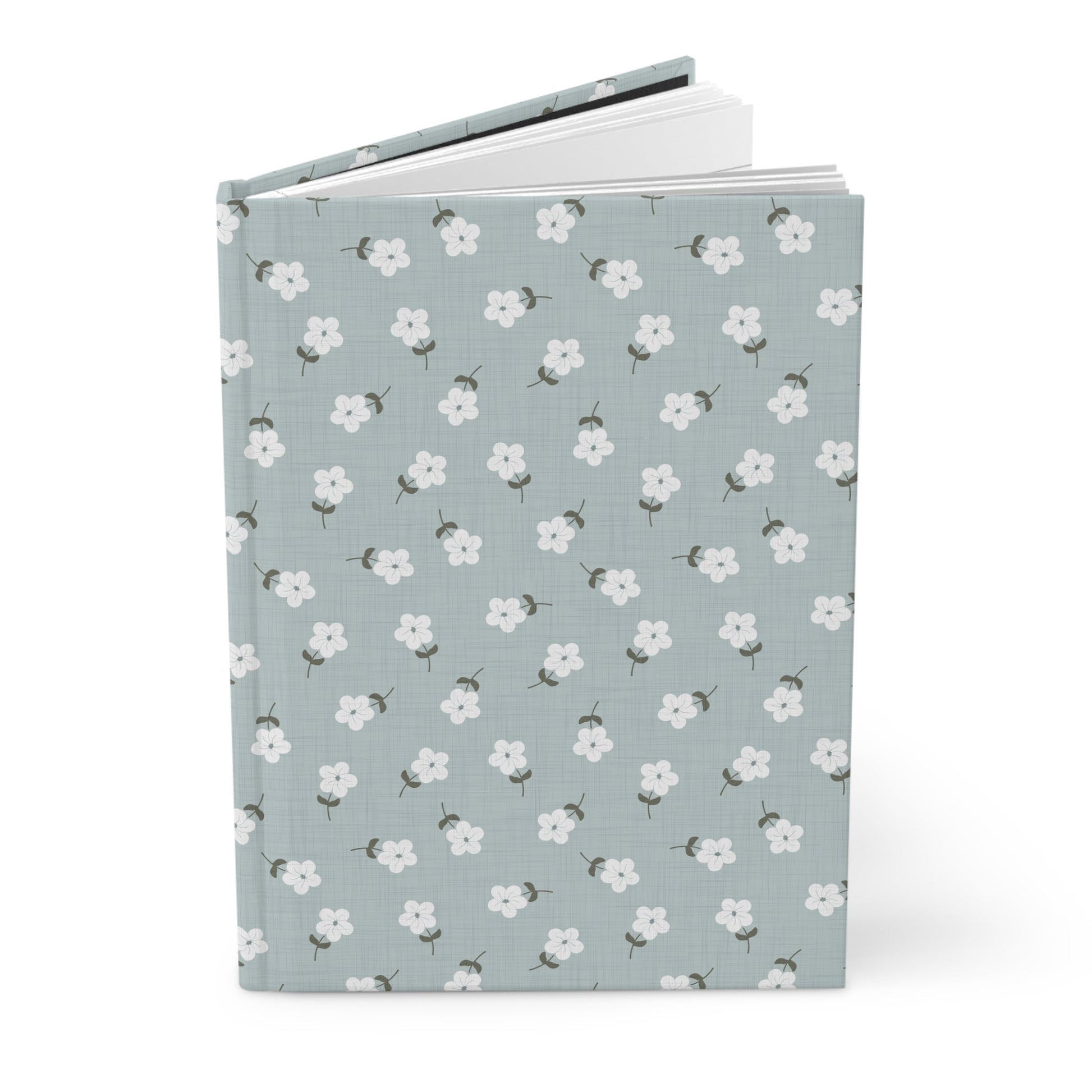 Heirloom Petites Blue Hardcover Journal with hand drawn artwork - Flourish Moon Studio