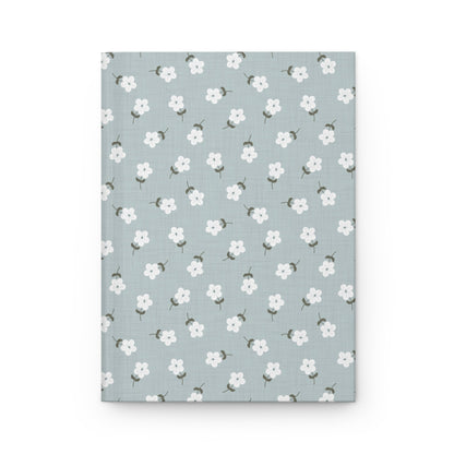 Heirloom Petites Blue Hardcover Journal with hand drawn artwork - Flourish Moon Studio