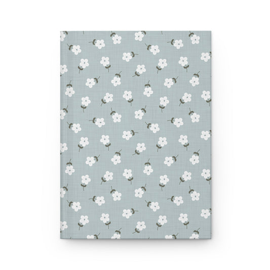 Heirloom Petites Blue Hardcover Journal with hand drawn artwork - Flourish Moon Studio