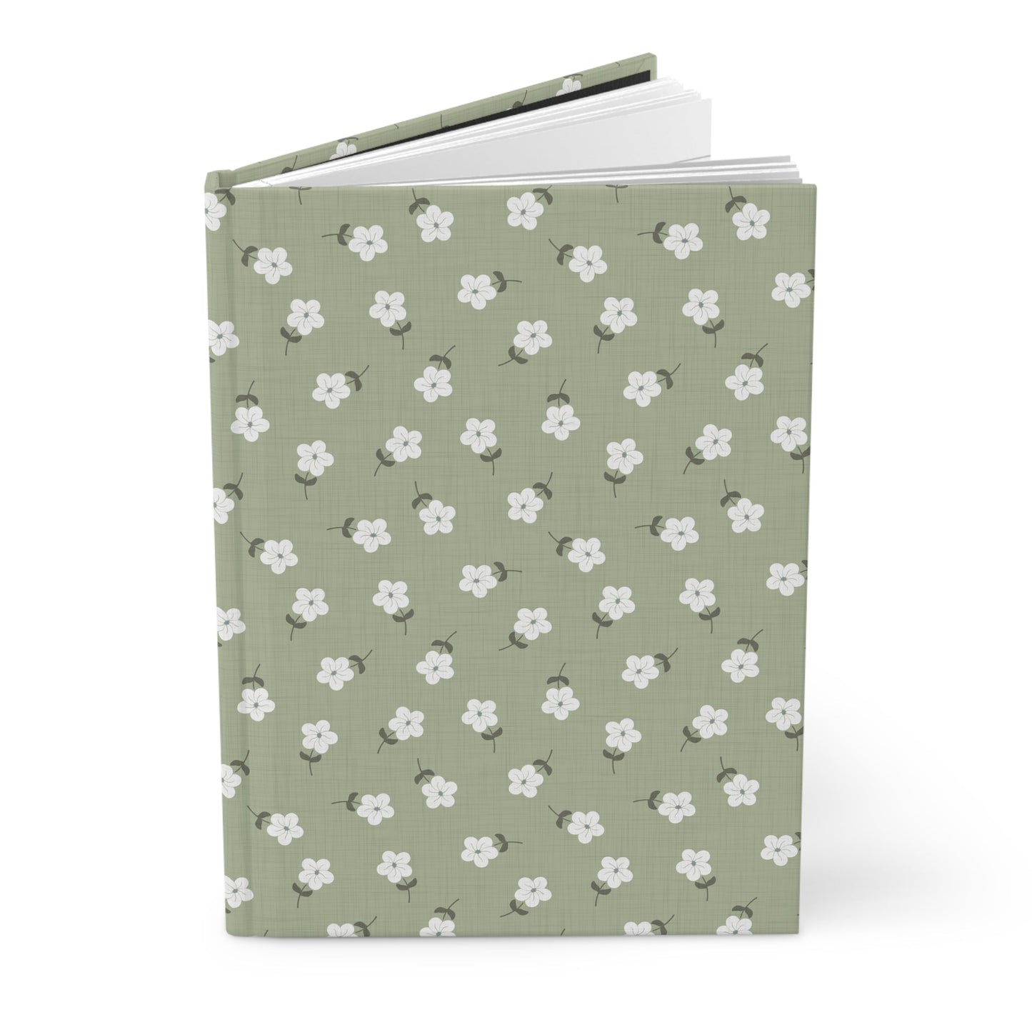 Heirloom Petites Spring Green Hardcover Journal with hand drawn artwork - Flourish Moon Studio