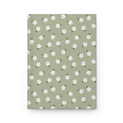Heirloom Petites Spring Green Hardcover Journal with hand drawn artwork - Flourish Moon Studio