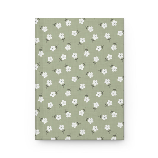 Heirloom Petites Spring Green Hardcover Journal with hand drawn artwork - Flourish Moon Studio