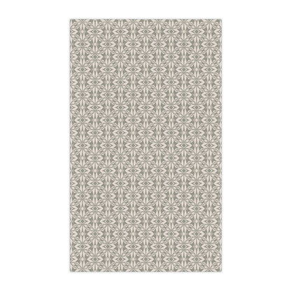Leaf Whispers Tea Towel with hand - drawn artwork - Flourish Moon Studio