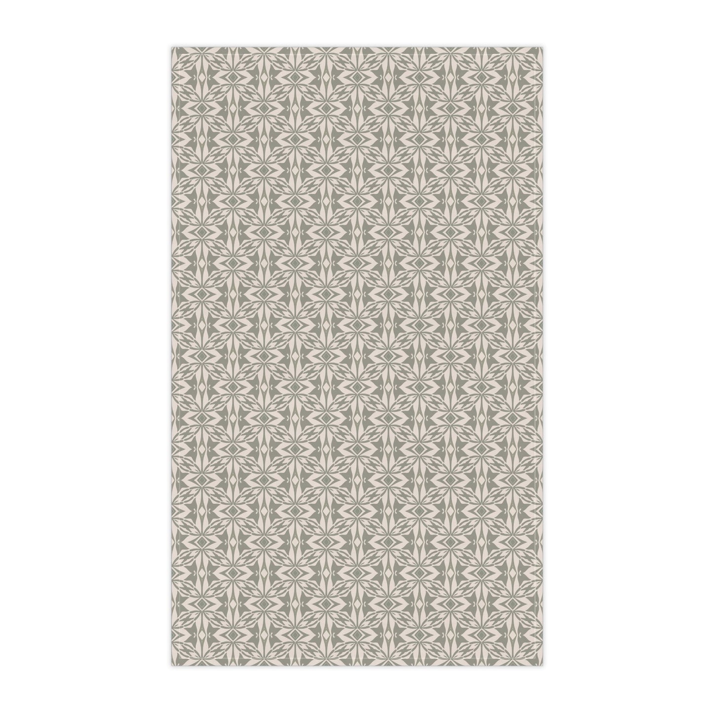 Leaf Whispers Tea Towel with hand - drawn artwork - Flourish Moon Studio