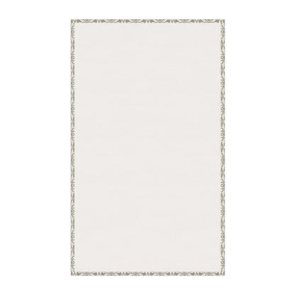 Leaf Whispers Tea Towel with hand - drawn artwork - Flourish Moon Studio