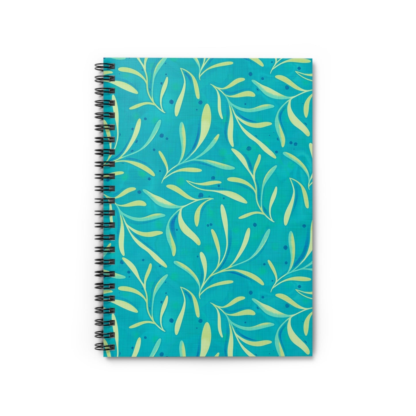 Marine Flourish Ocean Spiral Notebook with hand - drawn artwork - Flourish Moon Studio