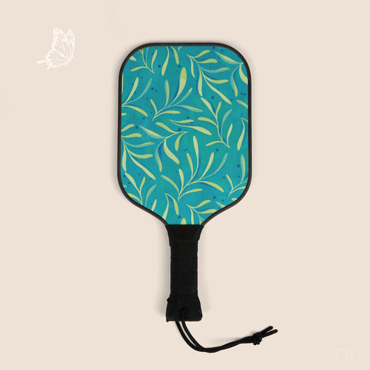 Marine Flourish Pickleball Paddles Set with hand drawn artwork - Flourish Moon Studio