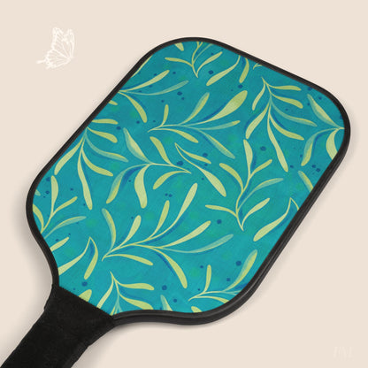 Marine Flourish Pickleball Paddles Set with hand drawn artwork - Flourish Moon Studio
