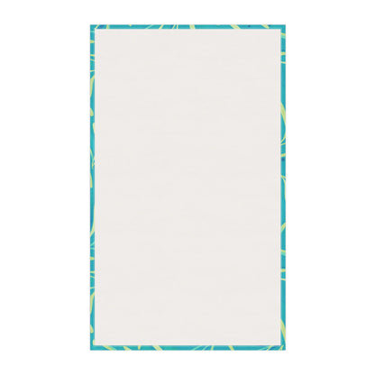 Marine Flourish Tea Towel with hand - drawn artwork - Flourish Moon Studio