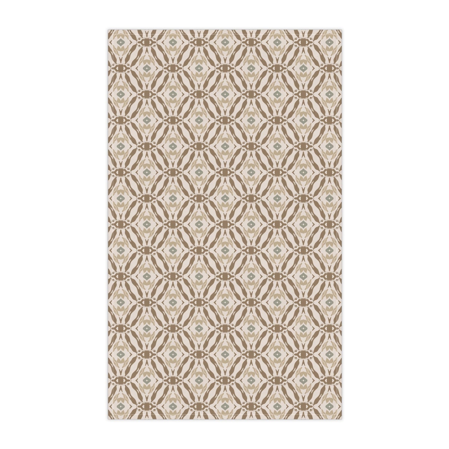 Meadow Crest Tea Towel with hand - drawn artwork - Flourish Moon Studio