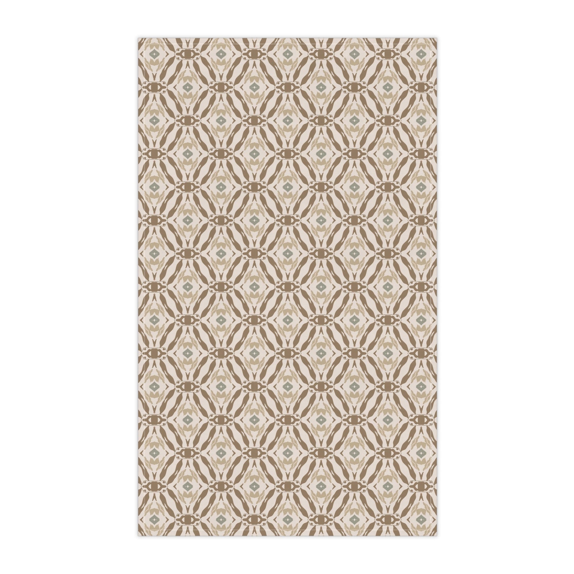 Meadow Crest Tea Towel with hand - drawn artwork - Flourish Moon Studio