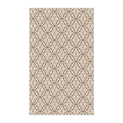 Meadow Crest Tea Towel with hand - drawn artwork - Flourish Moon Studio