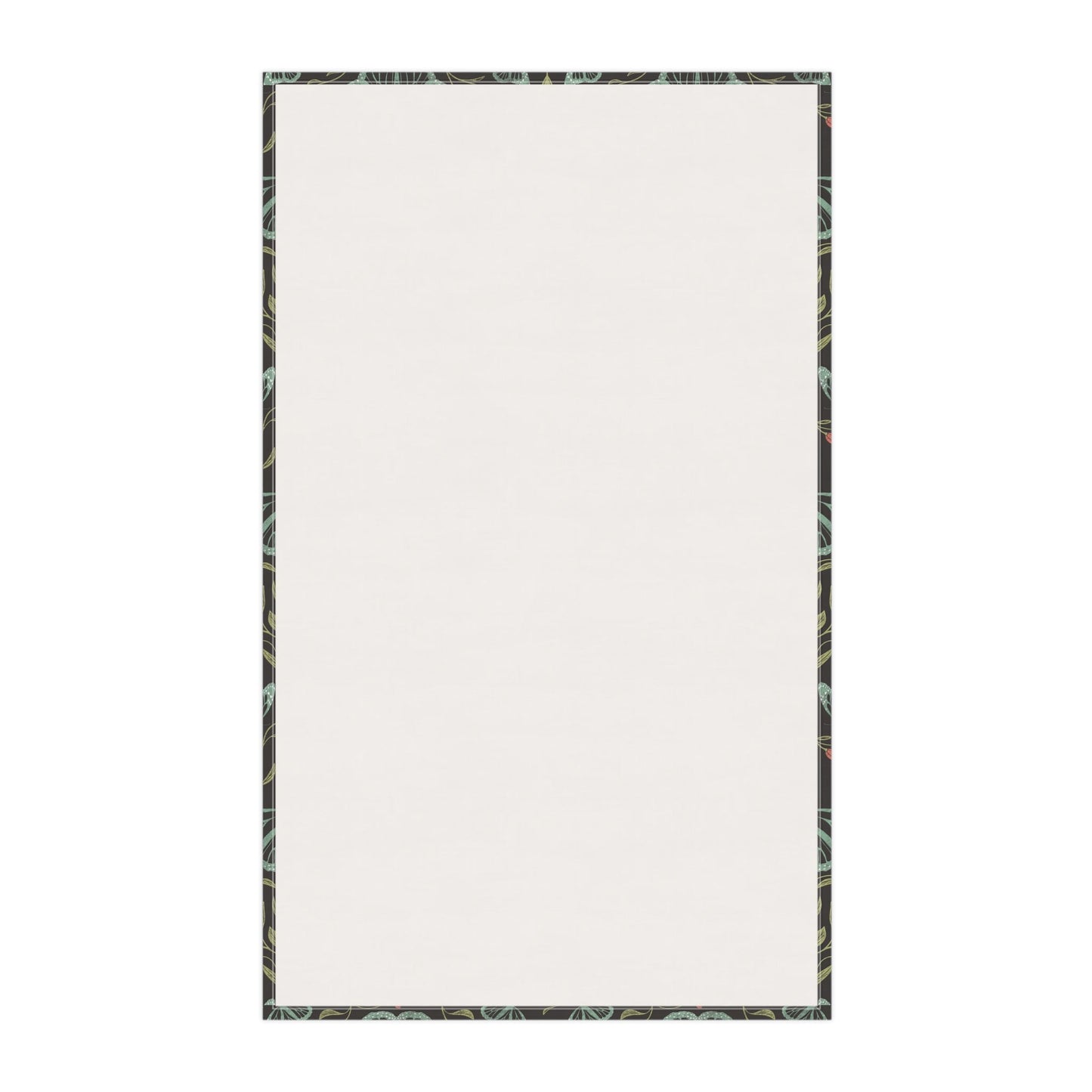 Meadowlace Butterflies Nightglow Tea Towel with hand - drawn artwork - Flourish Moon Studio