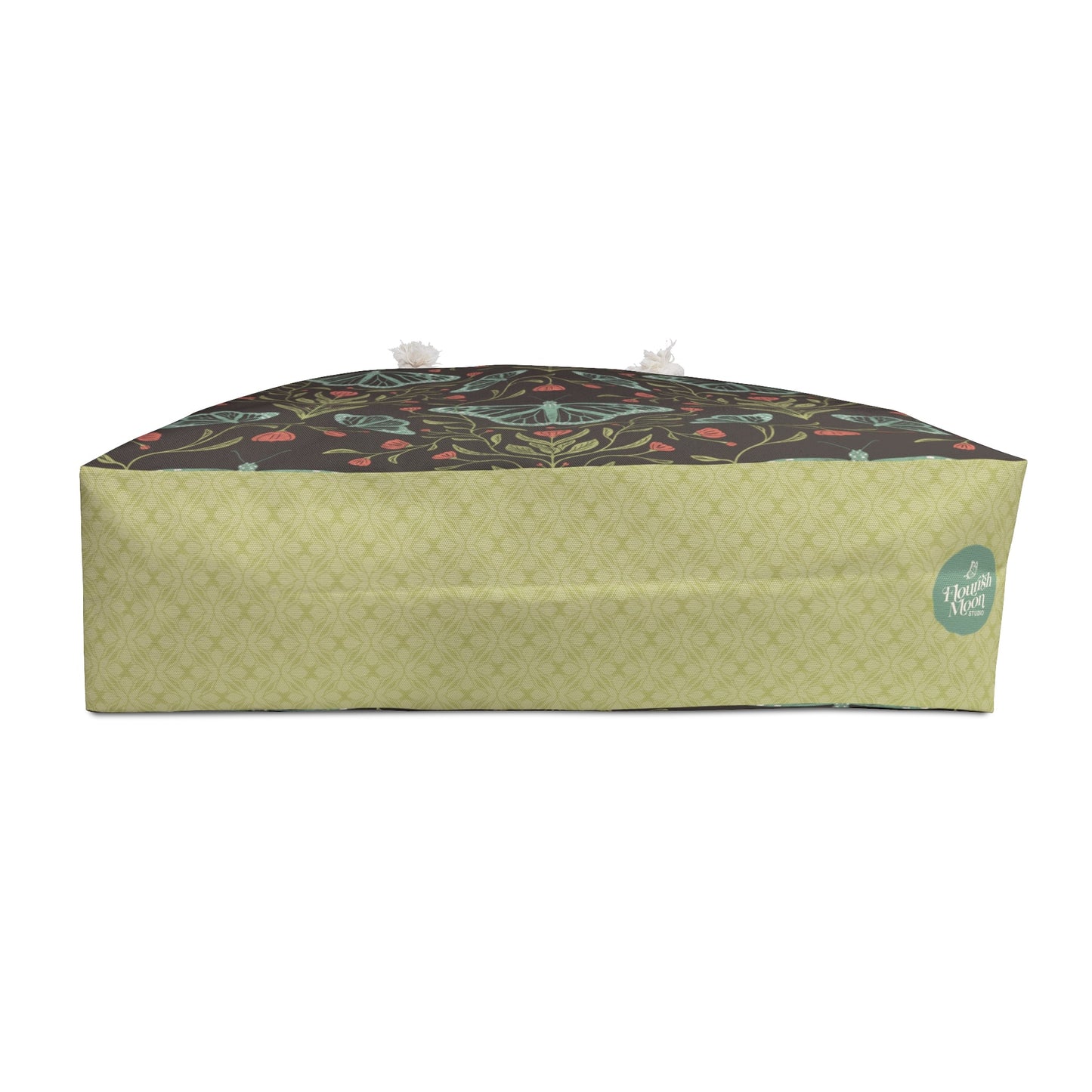 Meadowlace Butterflies Nightglow Weekender Bag with hand - drawn artwork - Flourish Moon Studio