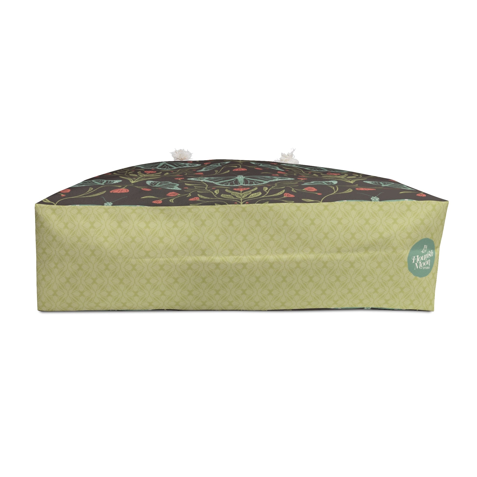 Meadowlace Butterflies Nightglow Weekender Bag with hand - drawn artwork - Flourish Moon Studio