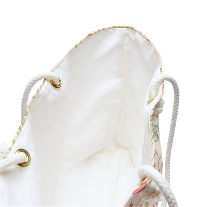 Meadowlace Butterflies Weekender Bag with hand - drawn artwork - Flourish Moon Studio
