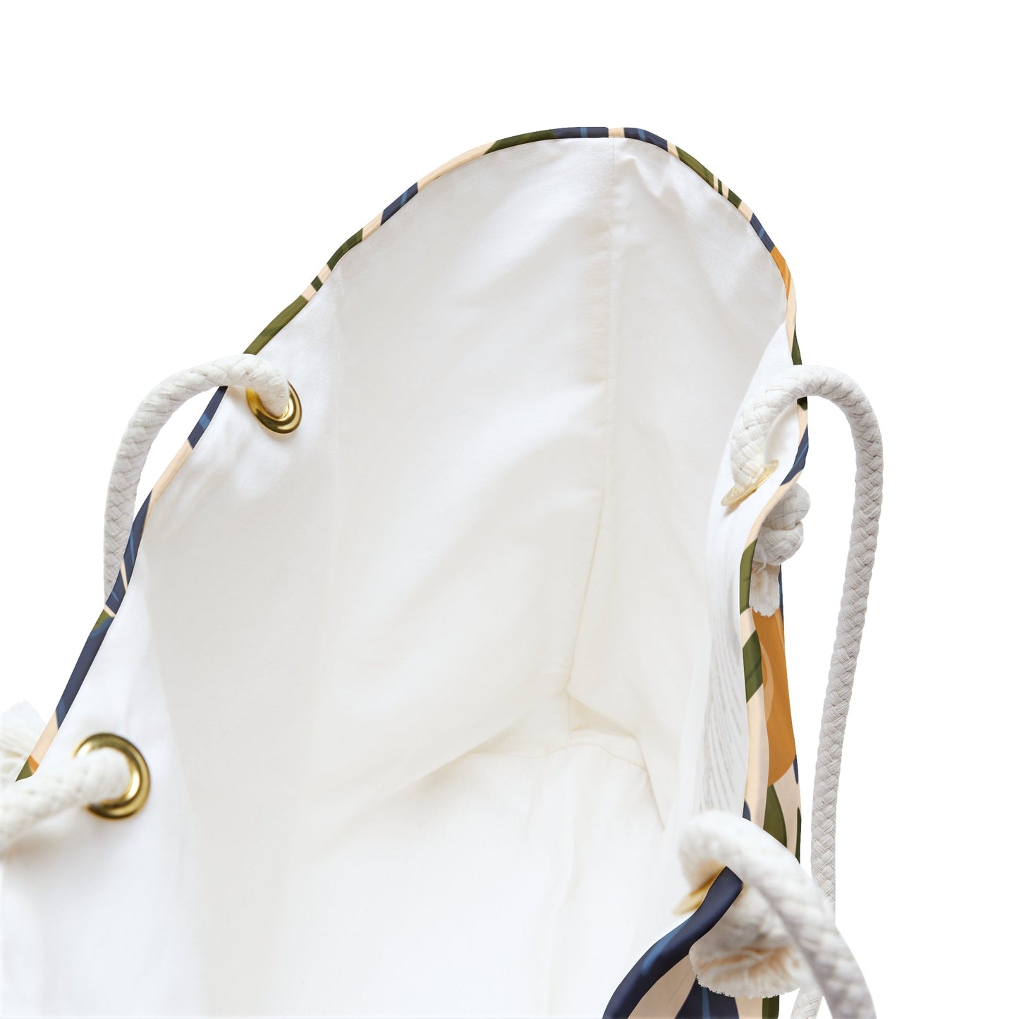 Mediterranean Lemon Branches Weekender Bag with hand drawn artwork - Flourish Moon Studio
