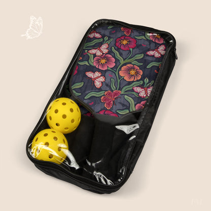 Pattern & Process Floral Pickleball Paddles Set with hand drawn artwork - Flourish Moon Studio